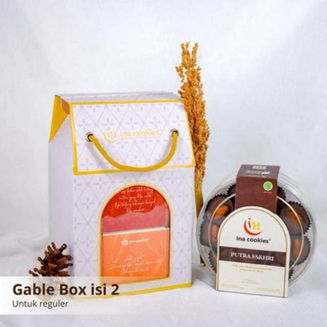 

Gable Inacookies isi 2 toples reguler Hampers Lebaran