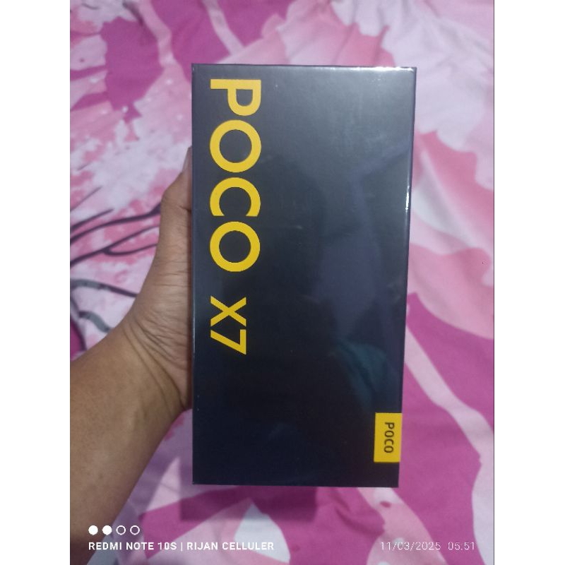(NEGO)Jual Hp Poco X7 5G Xiaomi Ram 8Gb internal 256Gb msih Baru di jamin Original Masih Segelan bkn