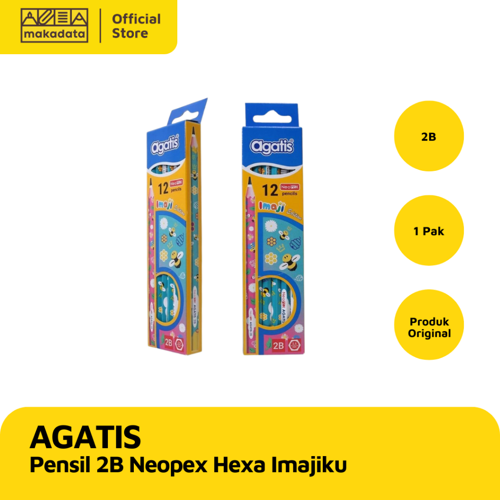 

PENSIL/ PENCIL AGATIS 2B NEOPEX HEXA IMAJIKU INSECT ANIMAL MURAH