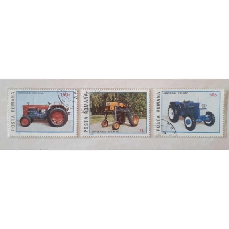 

Perangko Rumania Romanian Tractors Tahun 1985 set 3pcs