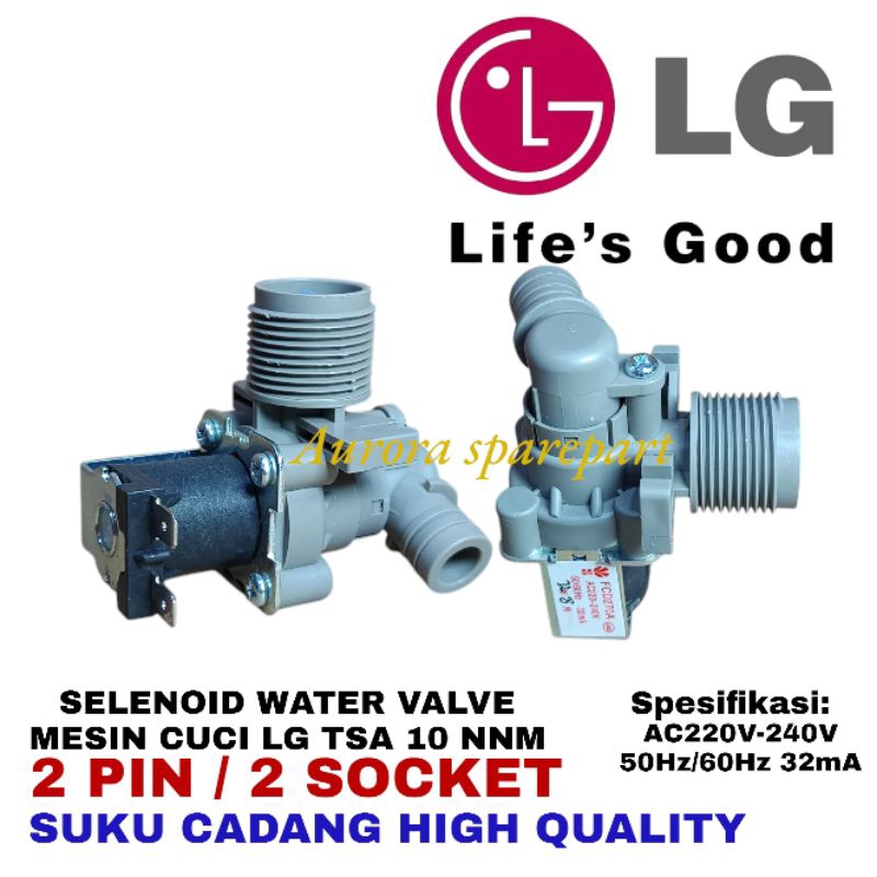 Selenoid water valve Mesin cuci LG TSA 10 NNM AC220V-240V  suku cadang high quality