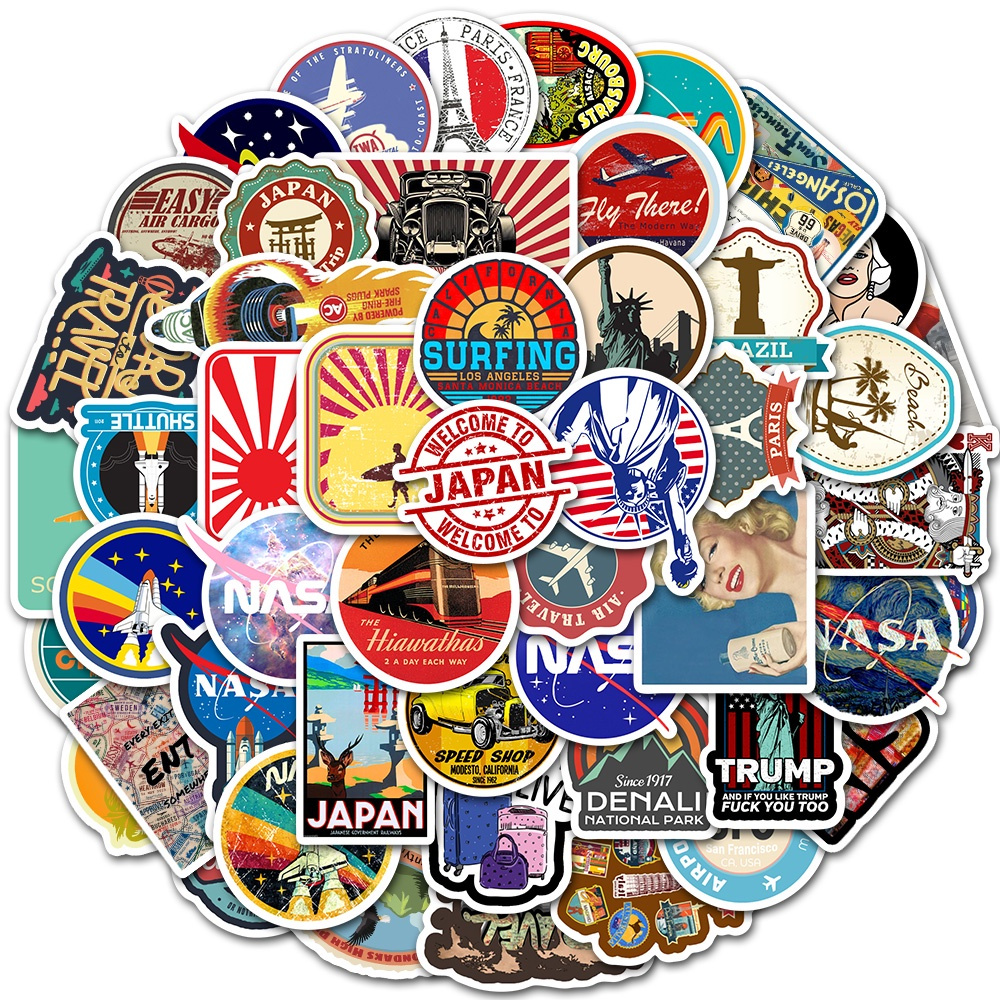 

Stiker Kartun CITYlight Sticker WaterProof Premium isi 35 pcs kecil