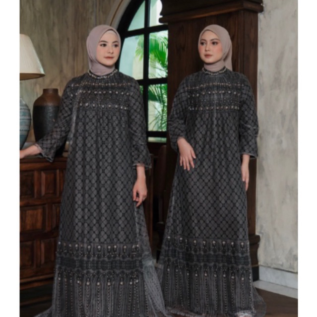 Aleeza Signature Family Set by Javina official (Dress+Koko) Coco Black