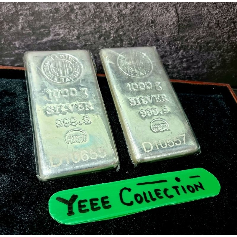 Perak Batangan Nadir 1 Kg 1000 Gram - Silver Bar Murni
