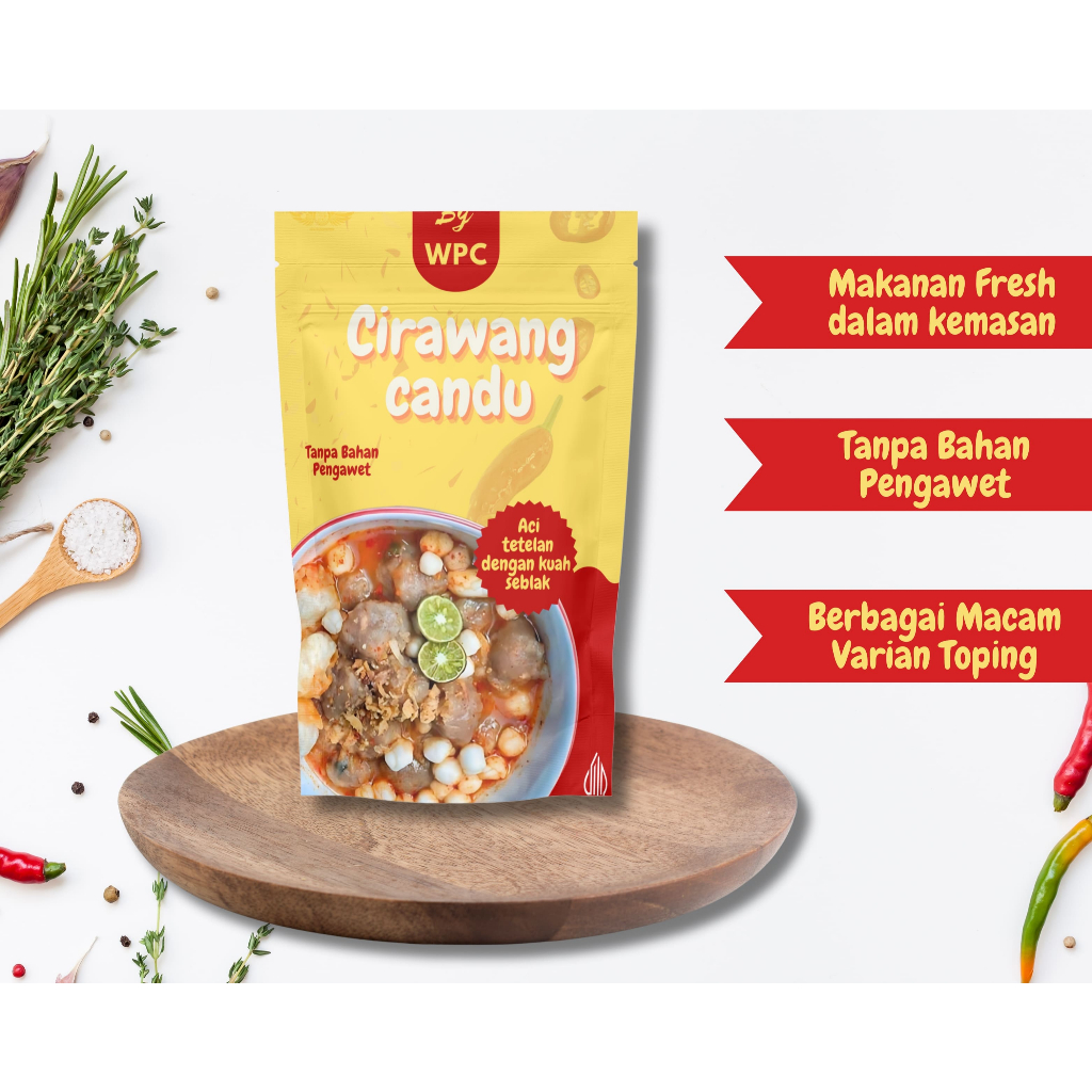 

WPC Cirawang Candu Tanpa Bahan Pengawet - Makanan Fresh Dalam Kemasan
