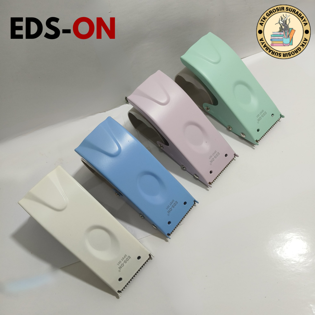 

EDS-ON Dispenser Plakban Kuat Carton Sealer / PEMOTONG LAKBAN PASTEL / ALAT LAKBAN