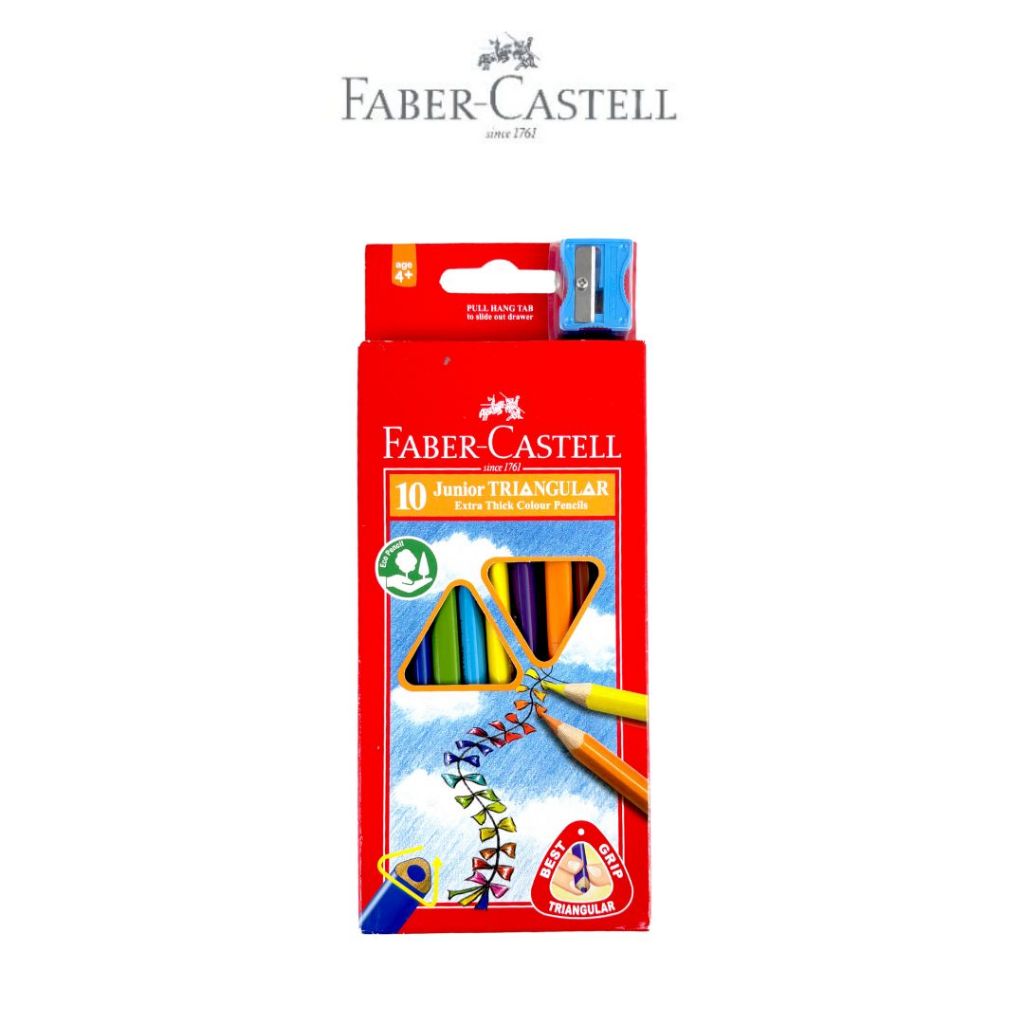 

Faber-Castell Junior Triangular Pensil Warna set 10/20/30