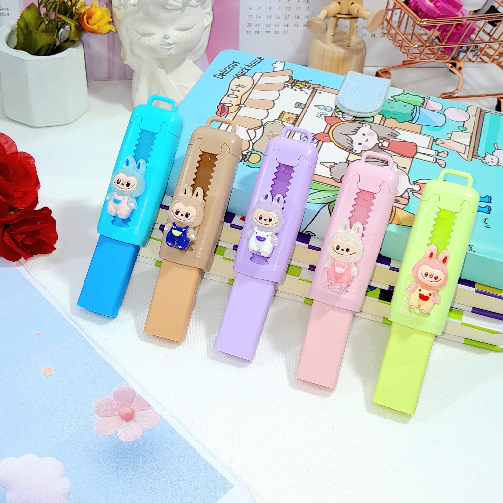 

Penghapus Sliding LABUBU Imut Lucu Ready 4 Warna / Penghapus Mekanik Labubu Cute Unik Favorit Anak Alat tulis Sekolah Kekinian Stationary Fancy Harga Termurah Bisa Grosir dan COD