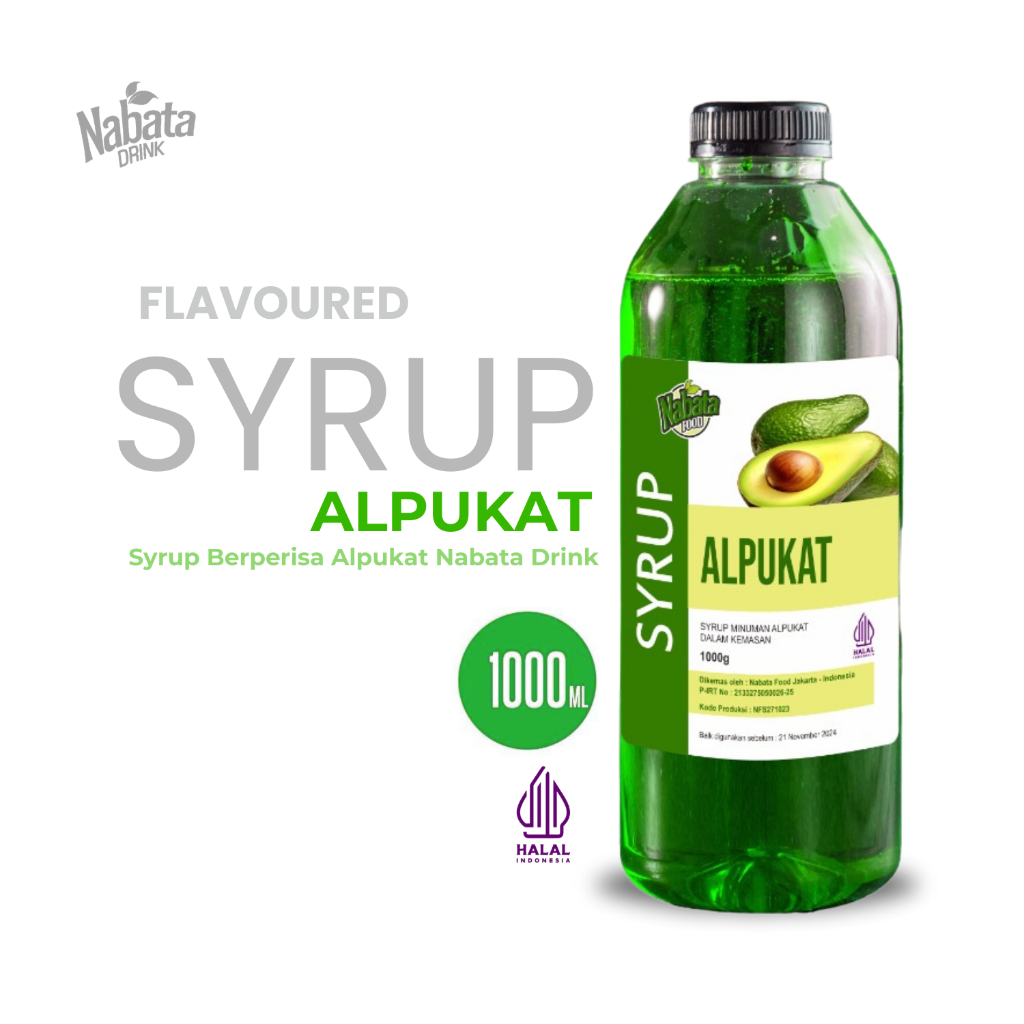 

Sirup Alpukat 1000ML Nabata Drink - Syrup Alpukat Untuk Cafe Coffee Shop
