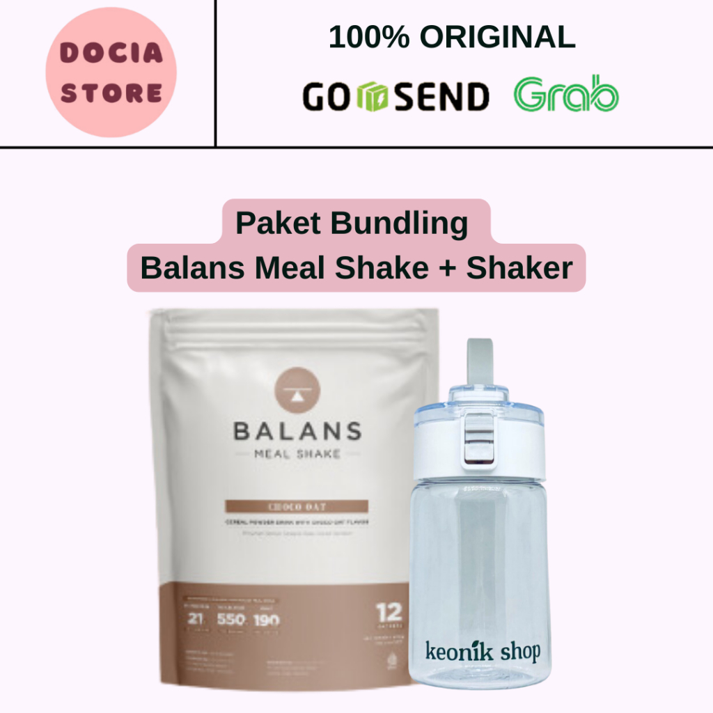 

Docia Store | Balans Meal Shake Choco Oat 12s With Shaker