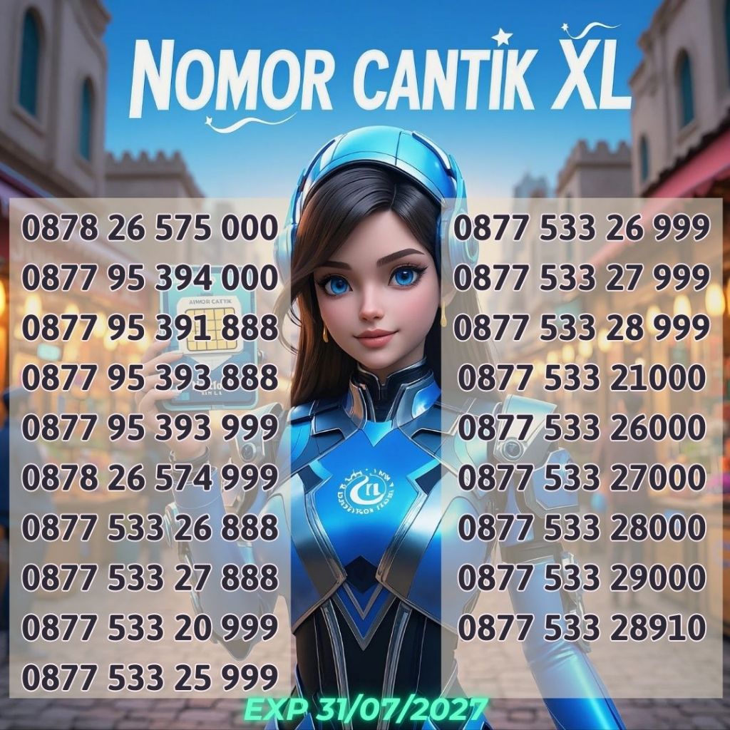 Nomor Cantik XL Seri Ekor Triple Harga mulai 38ribu
