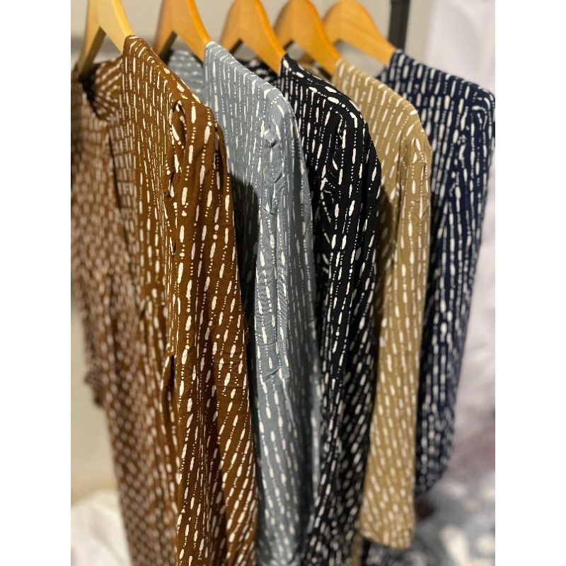 dress batik homedress abaya busui friendly batik cap