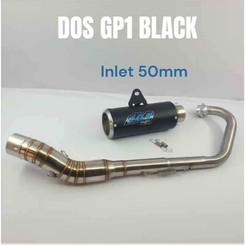 KNALPOT DOS GP1 BLACK COTING JUPITER MX NEW KNALPOT DOS MX KING KNALPOT DOS SATRIA FU SONIC SATRIA F