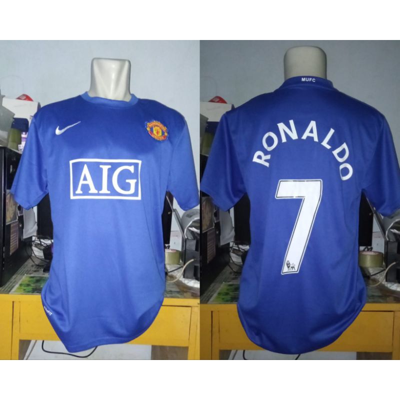 Baju bola Jersey bola M utd 3rd 2008/2009 size XL Cristiano Ronaldo 7
