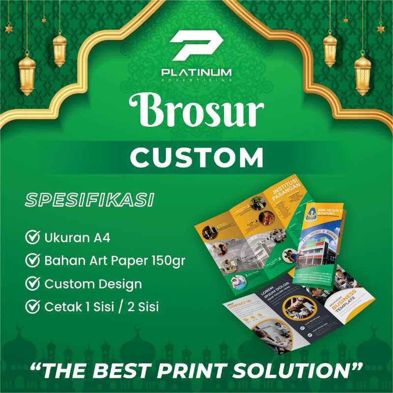 

CETAK BROSUR A4 | Bahan Art Paper 120gr | CUSTOM