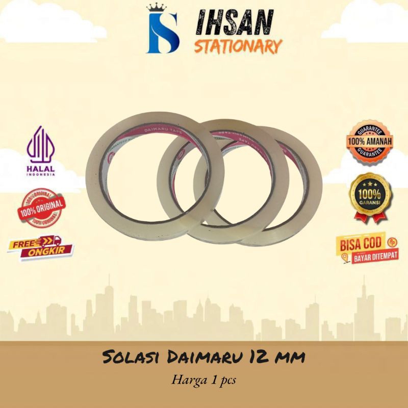 

Solasi Daimaru ½ Inch/Isolasi Daimaru 12 MM (1 Pcs)