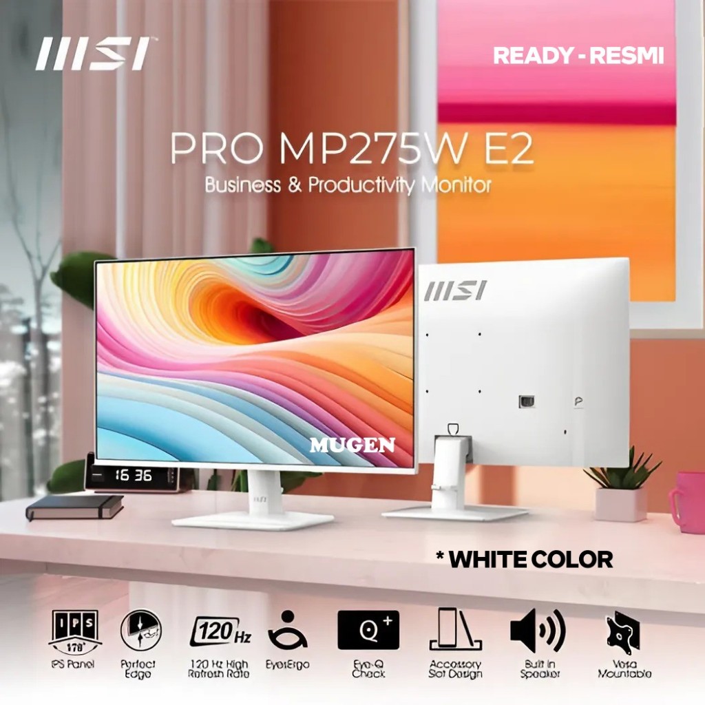 MSI PRO MP275W E2 27" FHD IPS Monitor Gaming dengan Refresh Rate 120Hz