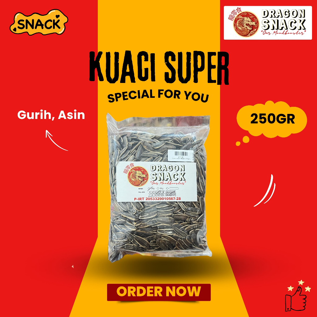 

KUACI SUPER 250GR (DRAGON SNACK)