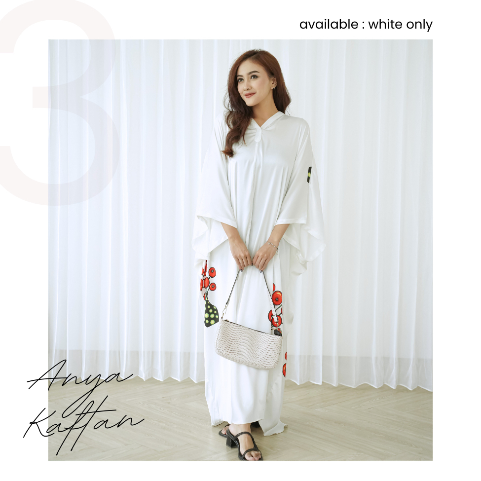 MOCHITA | ANYA KAFTAN | PREMIUM KAFTAN | DRESS UNIK | KAFTAN MOTIF BUNGA | KAFTAN READY STOCK | BAJU