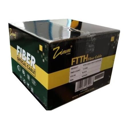 Kabel Dropcore 1 Core 1000 Meter Kabel Fiber Optik 1000m FTTH Zimmlink