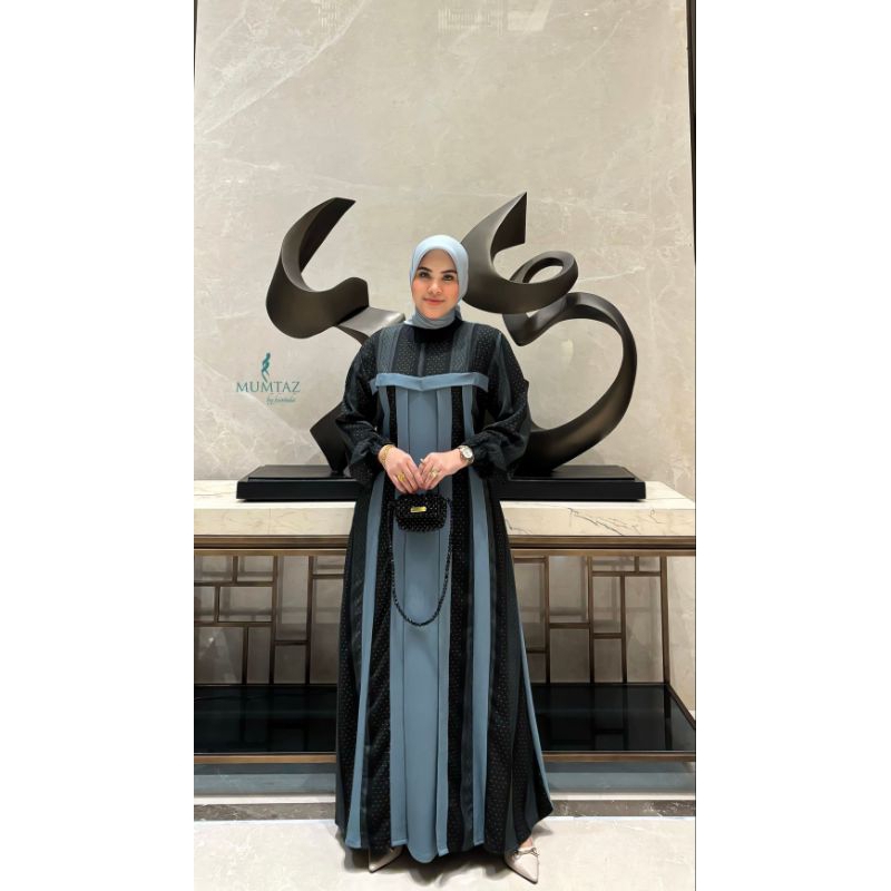 (COD) TERBARU ZOE ABAYA LUXURY ORI MUMTAZ BY FAIRINDA/GAMIS TERBARU BY MUMTAZ/ABAYA TERBARU, GAMIS L