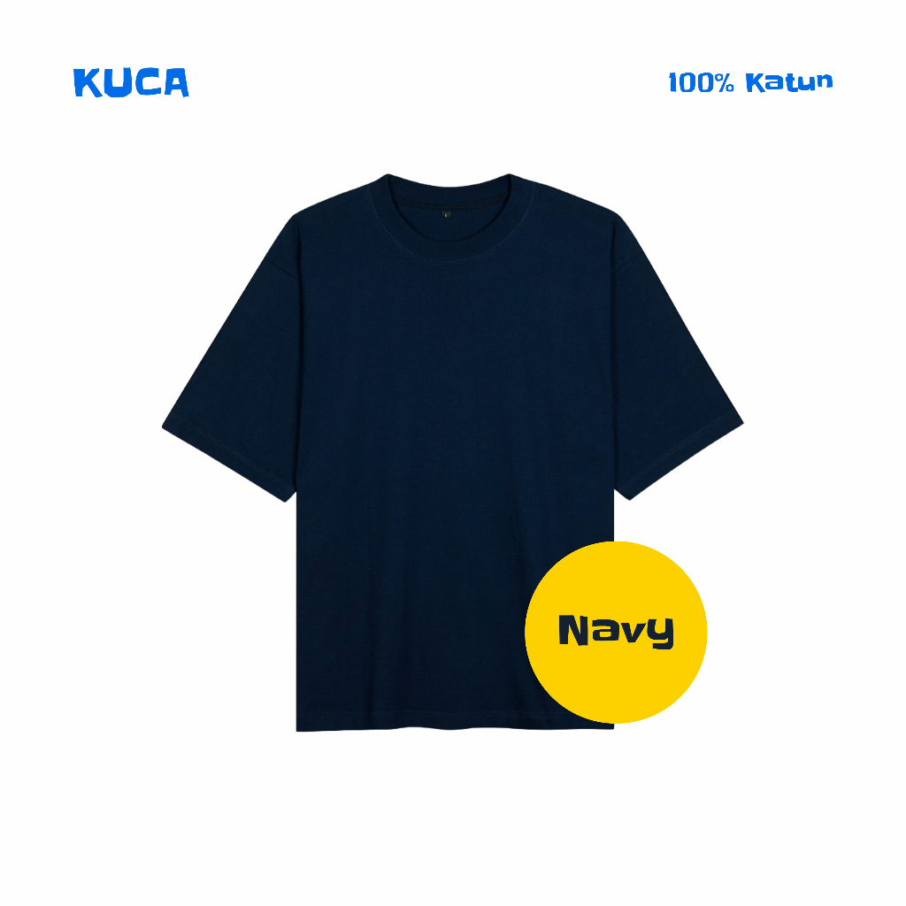 KUCA Kaos Oversize Navy
