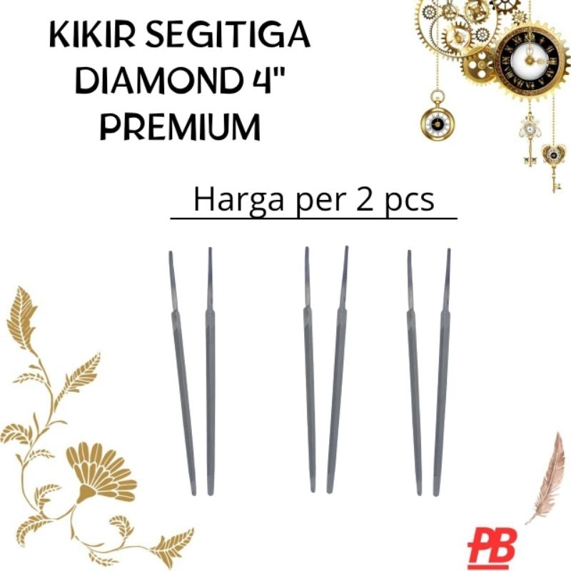 Kikir Segitiga Kikir Gergaji Kikir Besi DIAMOND PREMIUM 4"