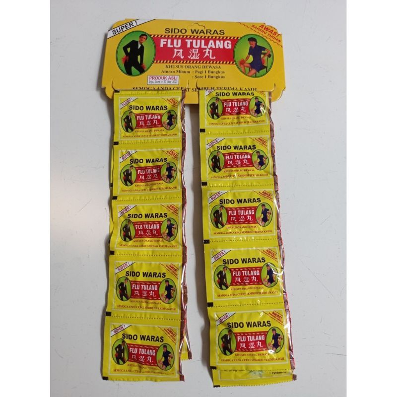 Sido Waras Flu Tulang Kapsul Asli Original