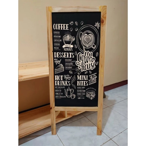 

Papan tulis kapur mini Chalkboard Blackboard papan menu cafe decoratif