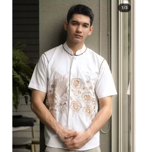 Kemeja Bordir Pria NUC.ID Pasya 02 (Putih)