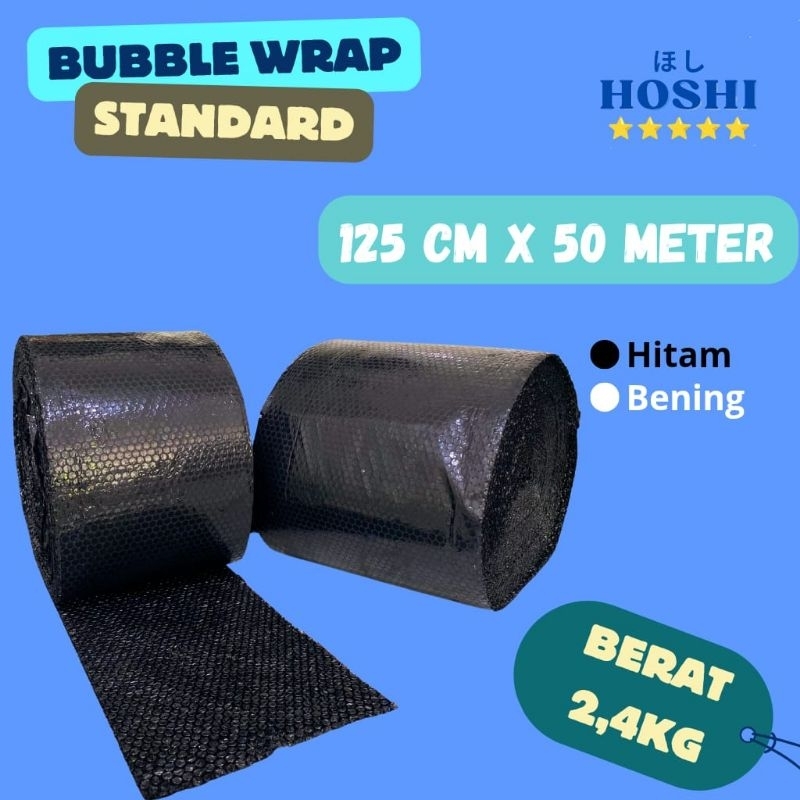 

HOSHI PLAST - STANDARD Bubble Wrap 125cm x 50m Berat 2,4Kg - Tebal tidak gampang meletus - Bubble Wrap Surabaya sidoarjo - Bubble wrap instant surabaya sidoarjo