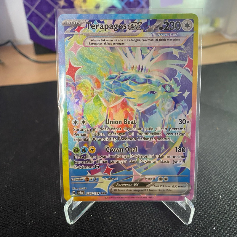 Terapagos EX SAR 226/187 TCG Pokemon Indonesia