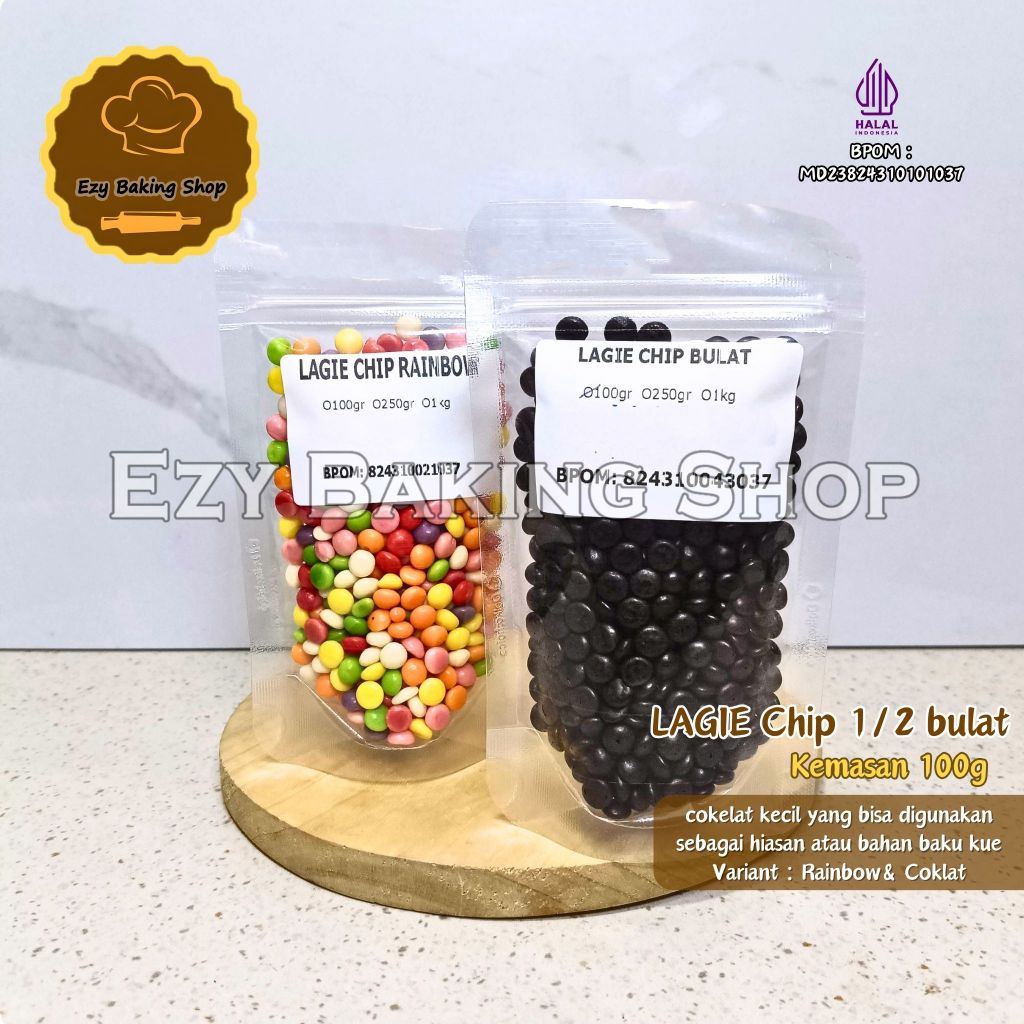 

Lagie Coklat Chip 100gr - Choco Chip Bulat