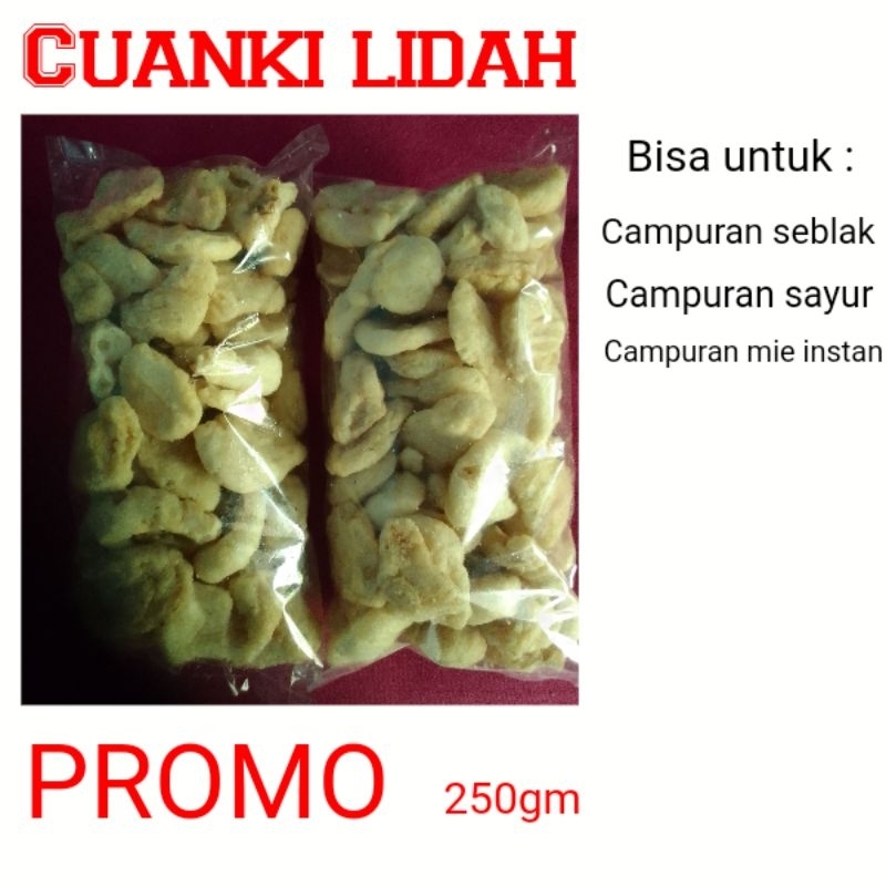 

cuanki lidah rasa ikan patahan 250grm x 2ps