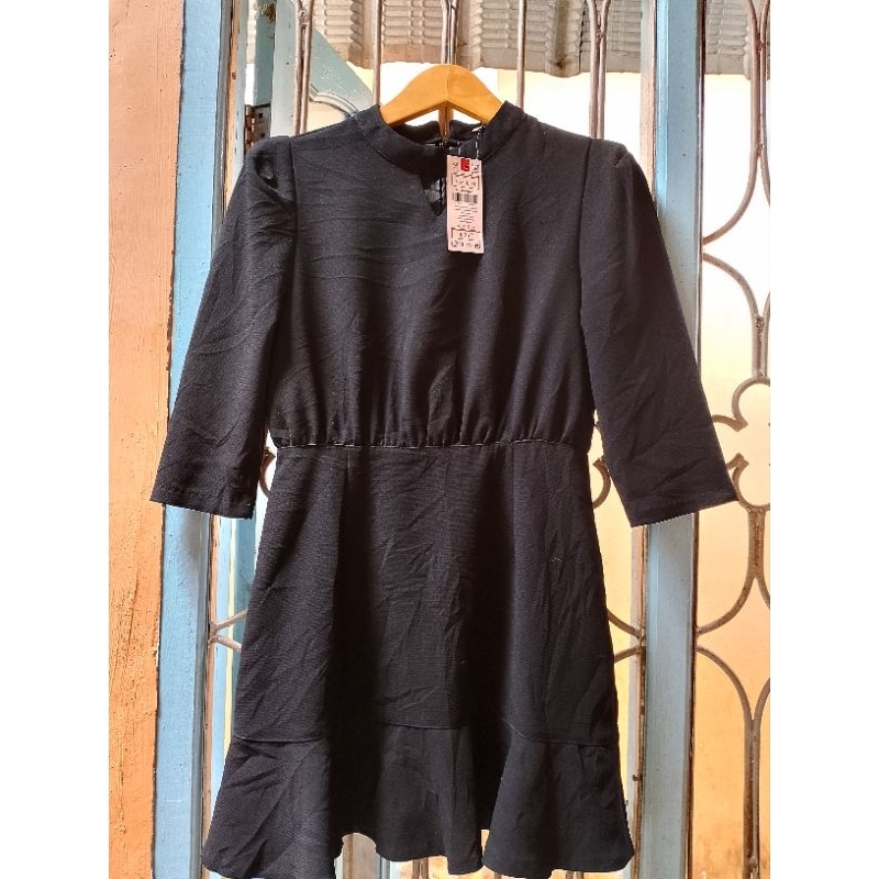 Dress Hitam Korean Style