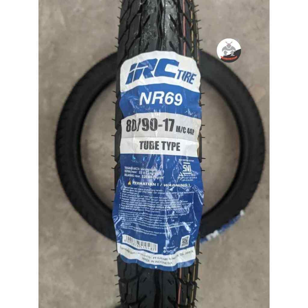 Ban Motor IRC NR69 size 80/90 R17 - TubeType Ban Belakang  Supra x 125, Revo, Blade 125,  Vega Force