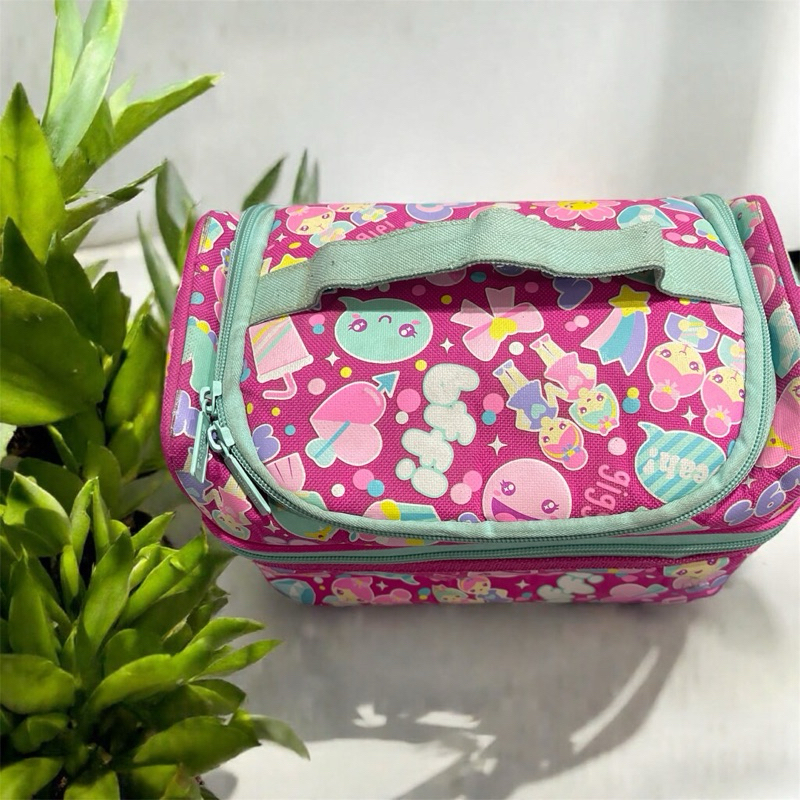 PRELOVED-LUNCHBAG SMIGGLE DOUBLE DECKER (Pink)