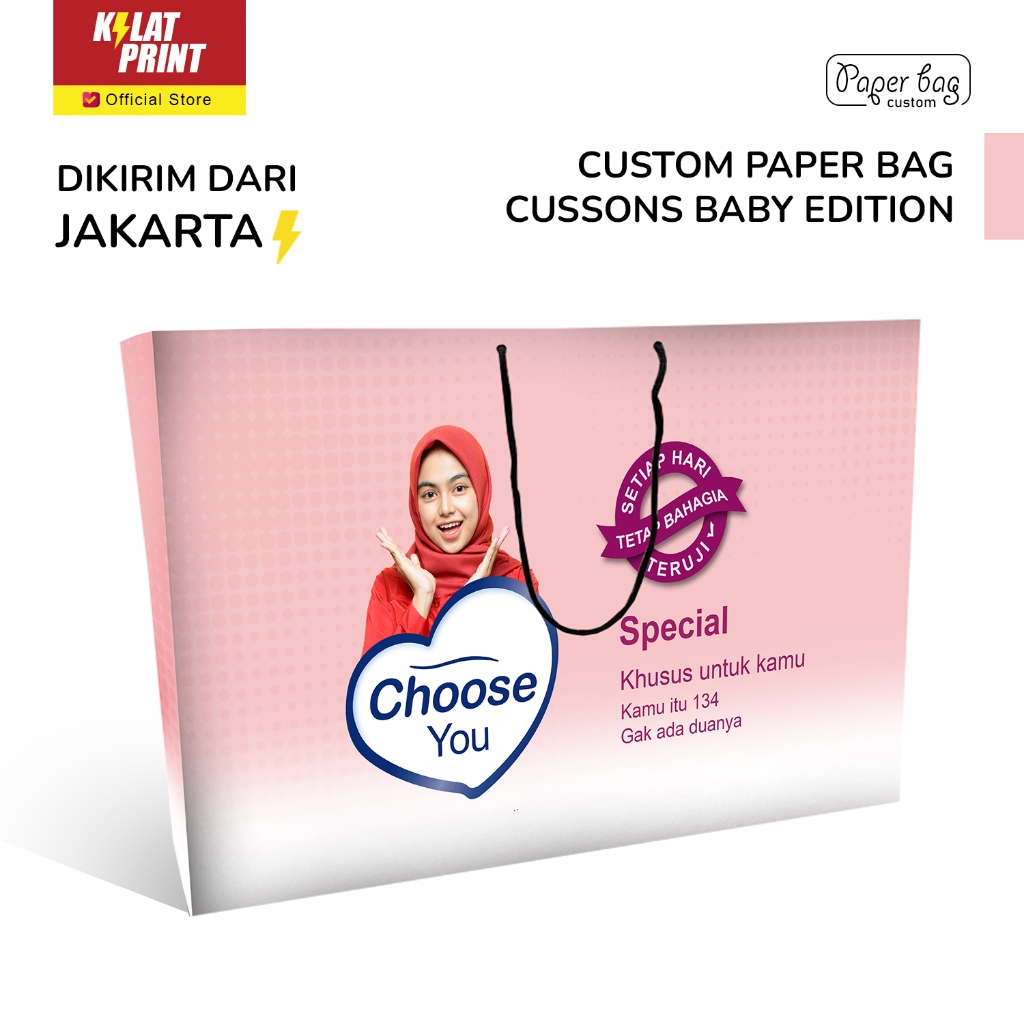 

Paper Bag Custom Kado Ulang Tahun Paperbag Ala Cussons Baby Edition
