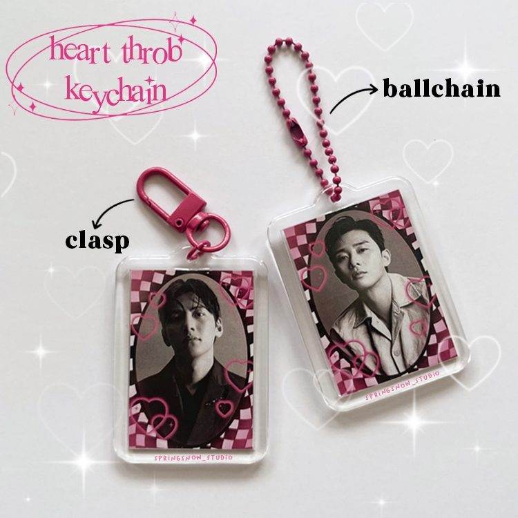 [READY] K-Drama Actor Heart Throb Acrylic Keychain / Gantungan Kunci Akrilik Aktor Drama Korea Ganci