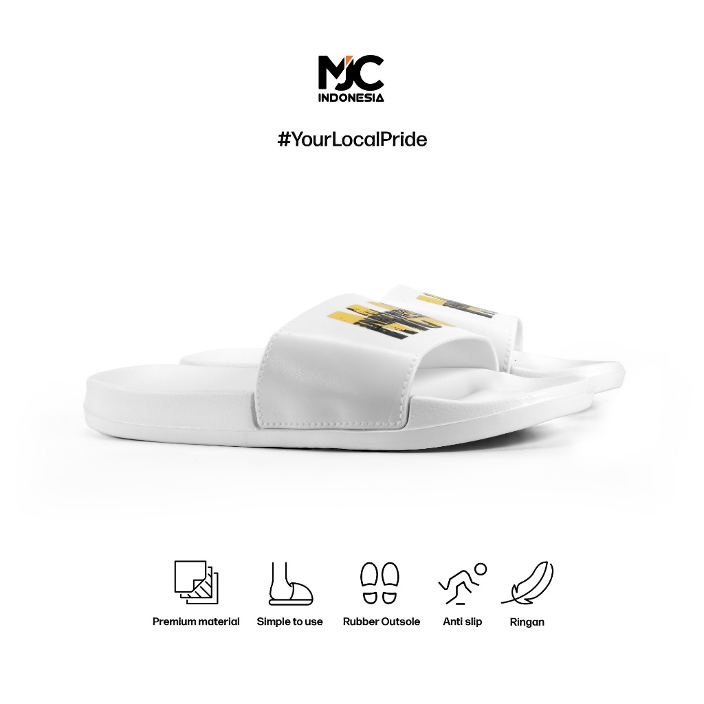 Mjc Indonesia Sandal Selop Explore Original Sandal Slip On Motif SD-MJC Flat Yellow 36-44