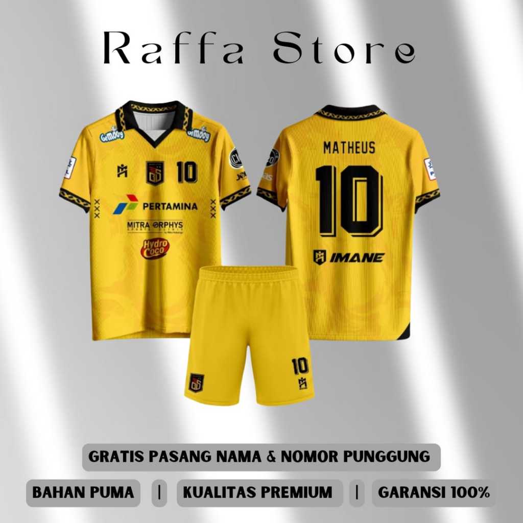 Jersey Futsal Blacksteel Kuning Terbaru 2025