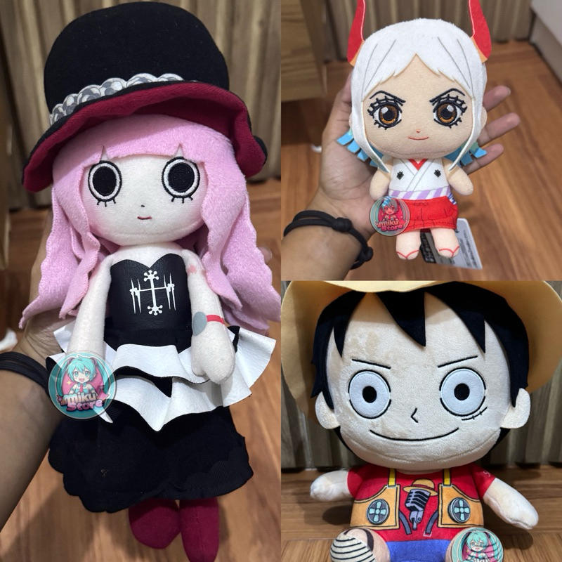 PRELOVED BONEKA ANIME PLUSH ONE PIECE PERONA LUFFY YAMATO CHOPPER