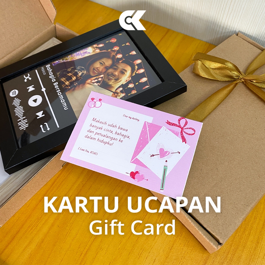 Kertas Ucapan Selamat Ulang Tahun Anniversary Wisuda | Gift Card Tambahan Hampers Hadiah Kado