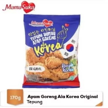 

Mama suka tepung bumbu ayam goreng korea original spicy 170 gram