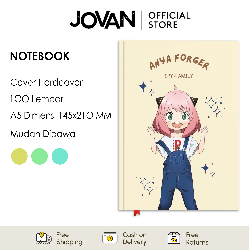 

Notebook Hardcover Custom Spy x Family 12 Buku Tulis Catatan Note Agenda Planner Jurnal Diary Notebook Anime
