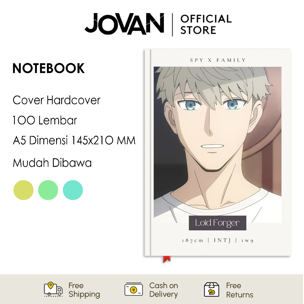 

Notebook Hardcover Custom Spy x Family 16 Buku Tulis Catatan Note Agenda Planner Jurnal Diary Notebook Anime