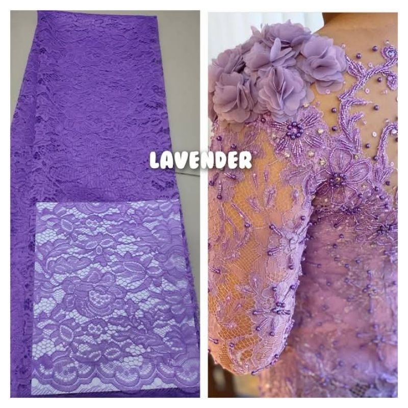 kebaya semi prancis bahan lembutt