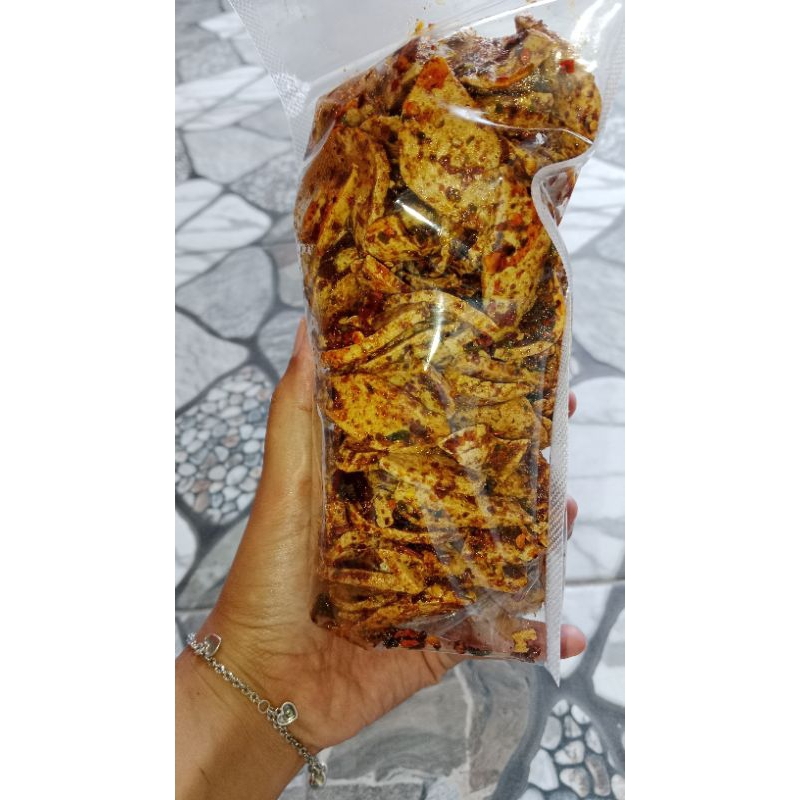 

basreng pedas dan gurih daun jeruk 1/4gr