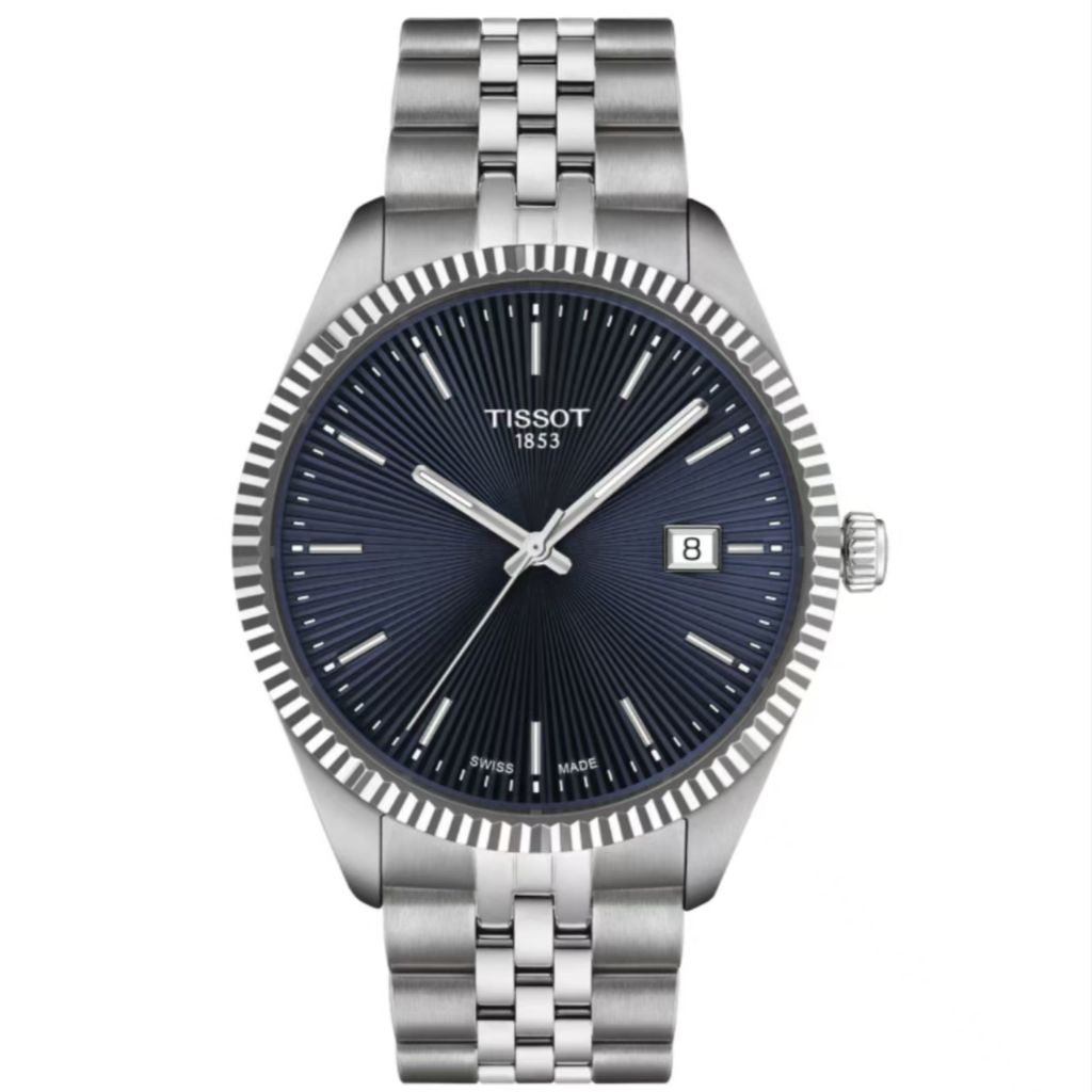 Tissot Ballade 40mm Quartz Blue Dial Stainless Strap Watch Jam tangan Pria Original T156.410.11.041.