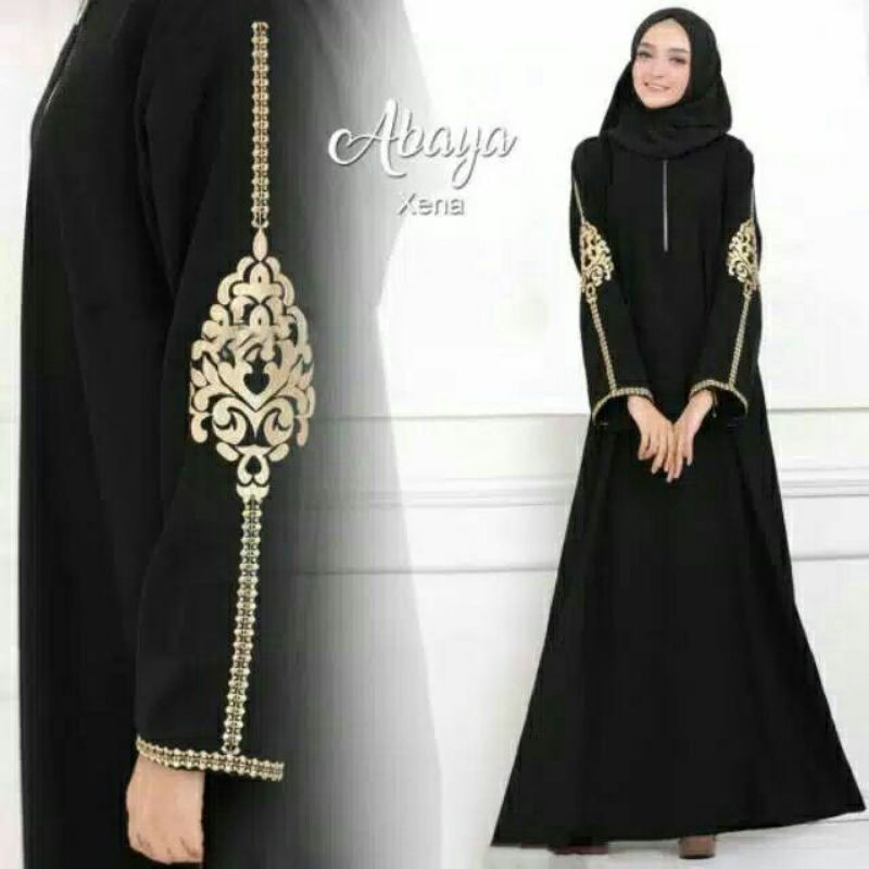 abaya hitam Xena
